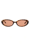 Fifth & Ninth Taya 53mm Polarized Oval Sunglasses In Torte/ Brown