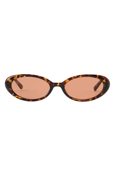 Fifth & Ninth Taya 53mm Polarized Oval Sunglasses In Torte/ Brown