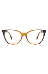 Fifth & Ninth Vera 56mm Cat Eye Blue Light Blocking Glasses In Torte/ Clear