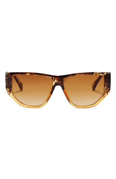 Fifth & Ninth Ash 56mm Polarized Geometric Sunglasses In Torte/ Brown