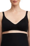 Chantelle Lingerie Pure Wireless Unlined Maternity/nursing Bra In Black-11