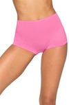 Skims Stretch Cotton Boyshorts In Pink