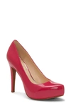 Jessica Simpson Parisah Platform Pump In Perfectly Faux Patent