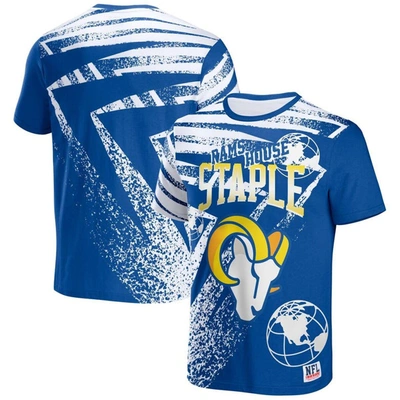 Staple Nfl X  Royal Los Angeles Rams All Over Print T-shirt
