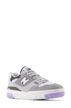 New Balance 550 Basketball Shoe In Grey/purple