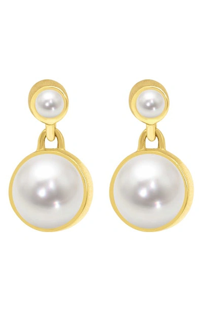 Dean Davidson Signature Cultured Pearl Drop Earrings In Pearl/ Gold