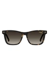 Carrera Eyewear 54mm Gradient Rectangular Sunglasses In Havana/ Brown Gradient