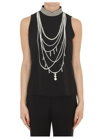 Boutique Moschino Top In Black White