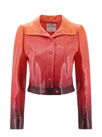 Courrèges Courreges Woman Jacket Woman Multicolor Jackets In Orange