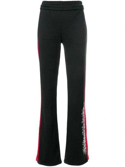 Off-white Embroidered Detail Trousers - Black