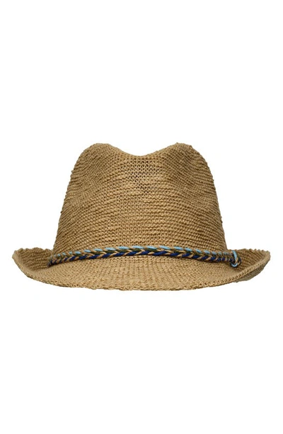 Snapper Rock Kids' Woven Fedora In Natural