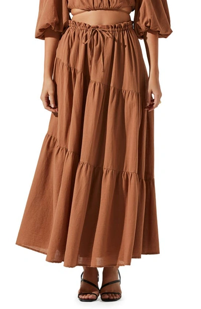 Astr Balboa Skirt In Brown