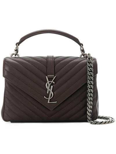 Saint Laurent Small Collège Monogram Bag - Pink & Purple In Pink & Purple