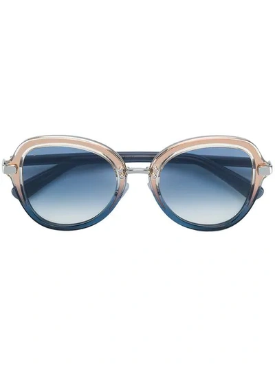 Jimmy Choo Dree Sunglasses In Metallic