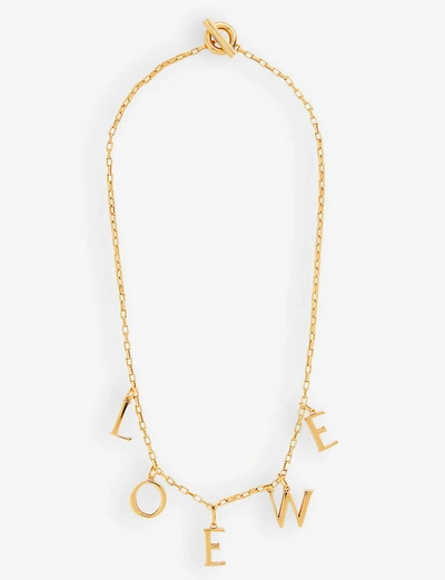 Loewe Bold Necklace In Gold