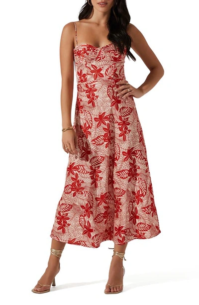 Astr Kleid Josiane In Red Floral