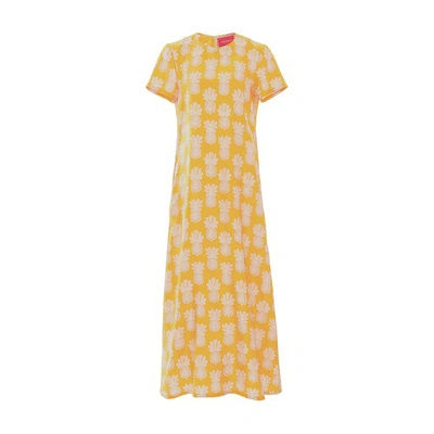 La Doublej Swing Dress In Pineapple_sunflower