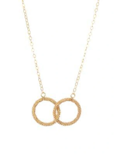 Amali 18k Yellow Gold Stardust Interlock Necklace