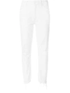 Mother Cropped Straight Leg Jeans