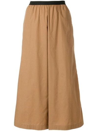 Antonio Marras Cropped Palazzo Trousers - Brown