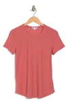 James Perse Crewneck Tee In Strawberry