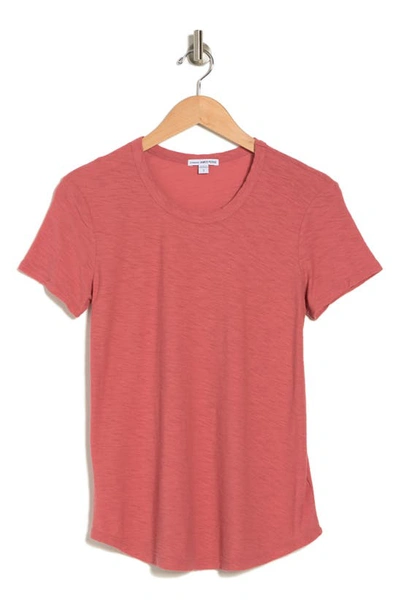 James Perse Crewneck Tee In Strawberry