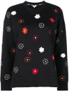 Kenzo Flower Embroidered Sweatshirt - Black