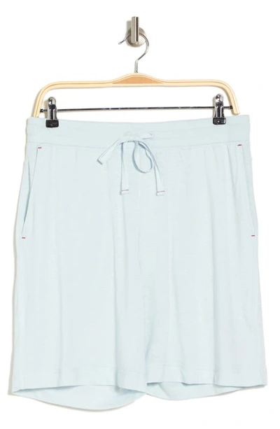 Daniel Buchler Drawstring Pajama Shorts In Sky Blue