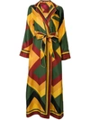 F.r.s For Restless Sleepers Long Belted Coat - Multicolour