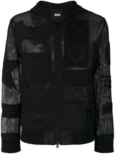 Ktz Net Patches Hooded Jacket - Black