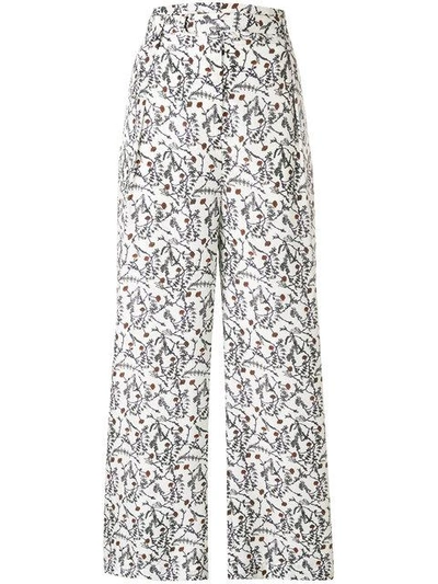 Christian Wijnants Floral Print Flared Trousers