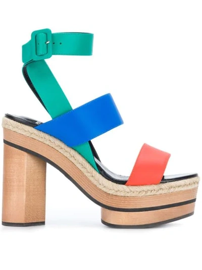 Pierre Hardy Colourblock Sandals In Multicolour