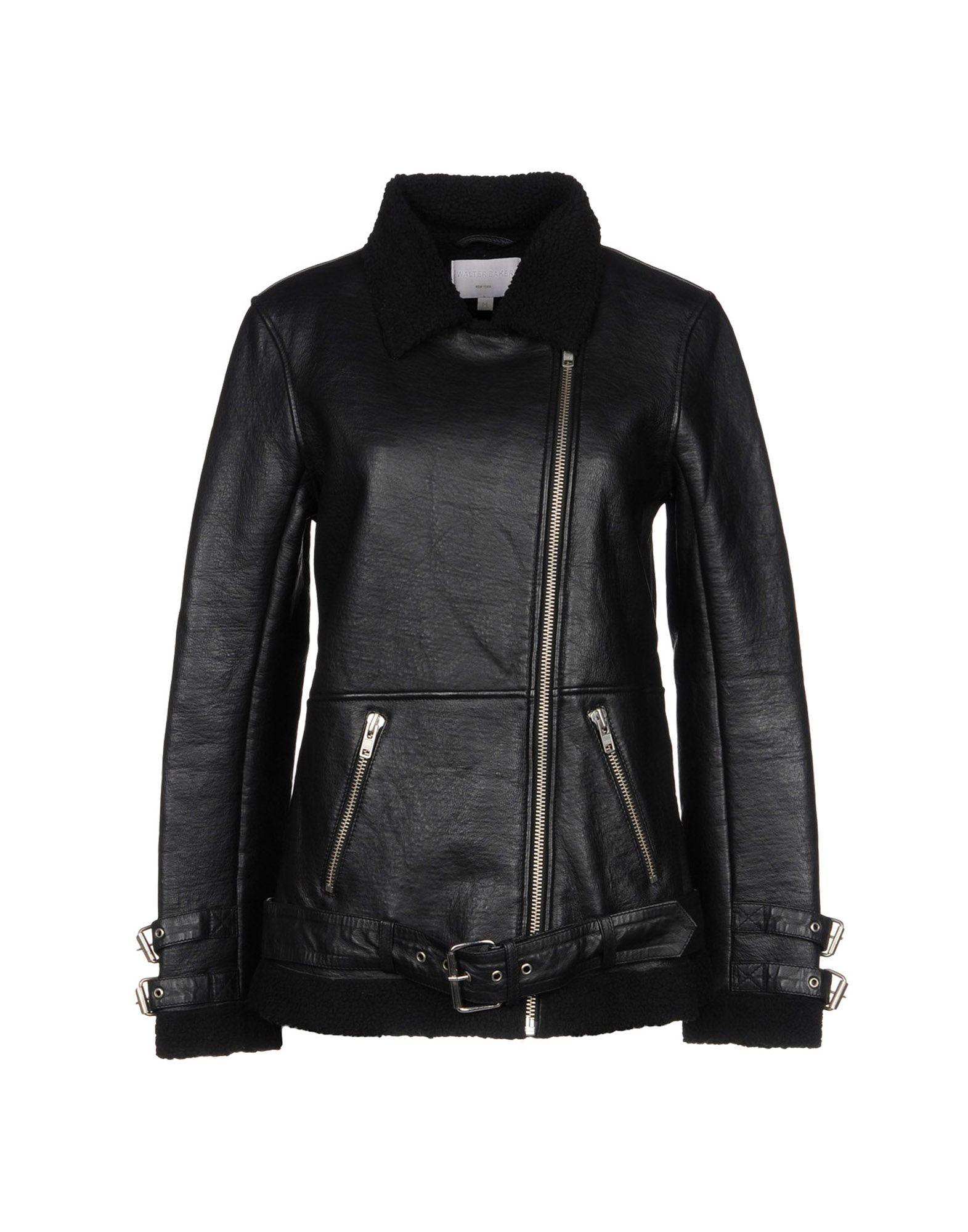 Walter Baker Leather Jacket In Black | ModeSens