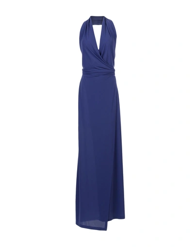 Norma Kamali Long Dresses In Dark Blue