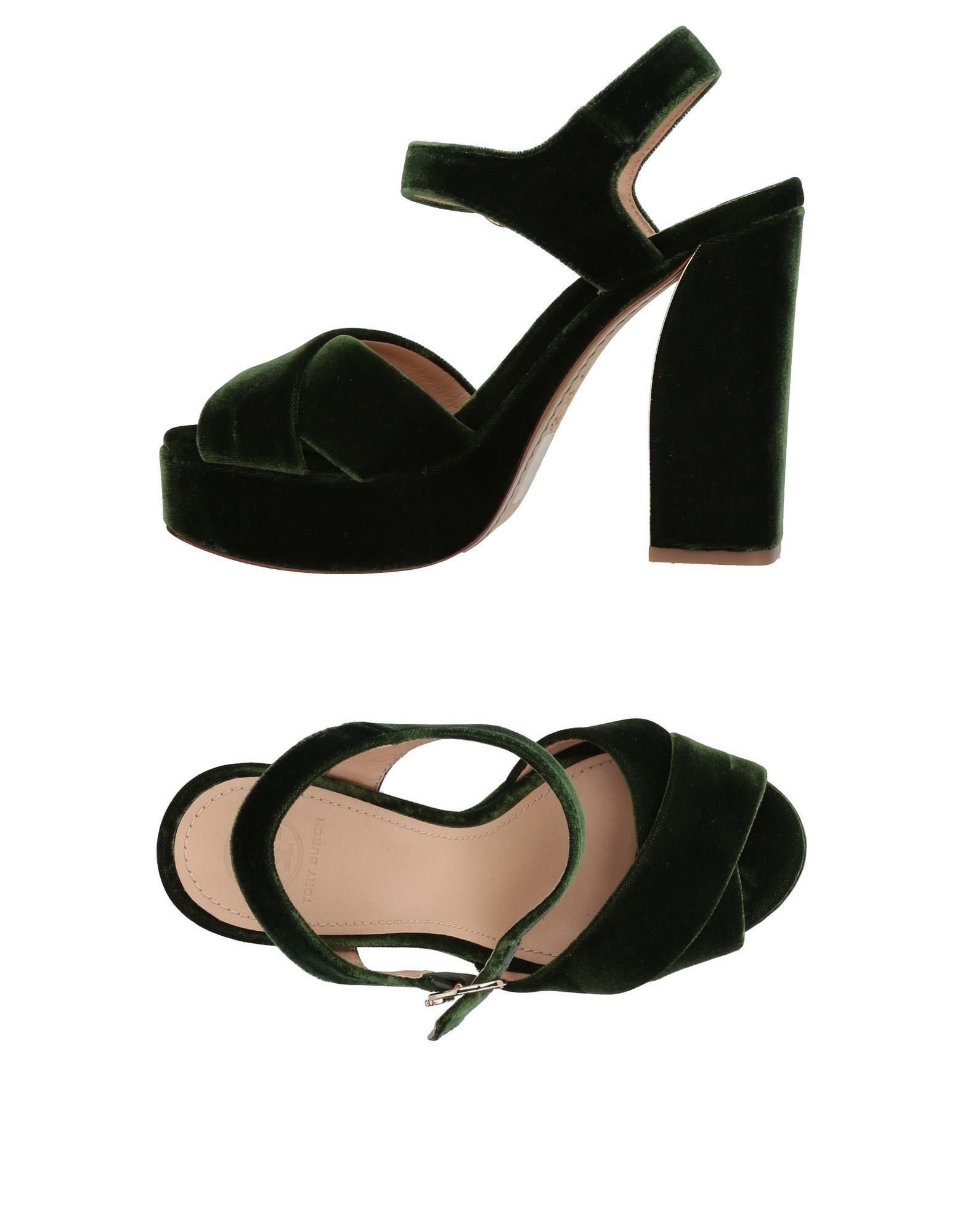 Tory Burch Sandals In Dark Green | ModeSens