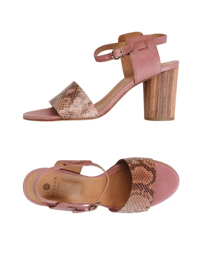 H By Hudson Sandals In Pastel Pink