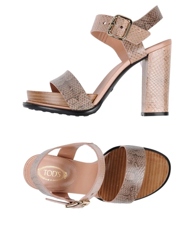 Tod's Sandals In Pink