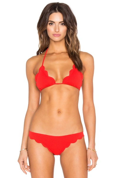 Marysia Broadway Bikini Top In Red