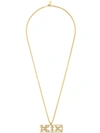 Ktz Logo Chain Necklace In Metallic
