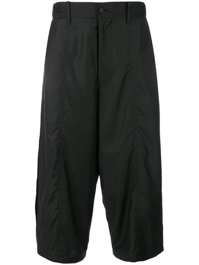 D.gnak By Kang.d D.gnak Cropped Trousers - Black