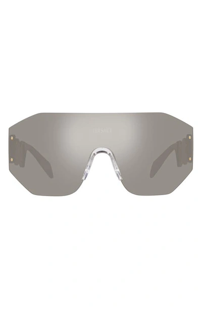 Versace 45mm Irregular Sunglasses In Dark Brown