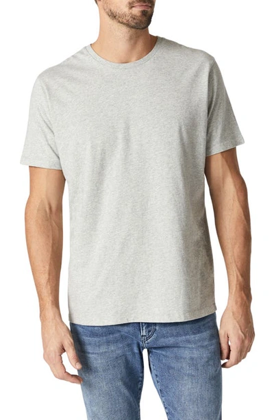 Mavi Jeans Cotton T-shirt In Light Grey Melange