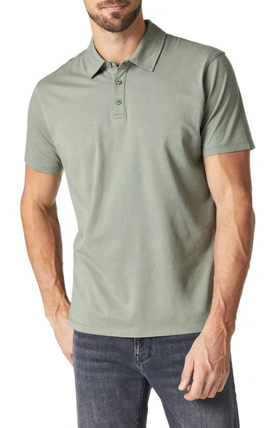 Mavi Jeans Cotton Polo In Agave Green