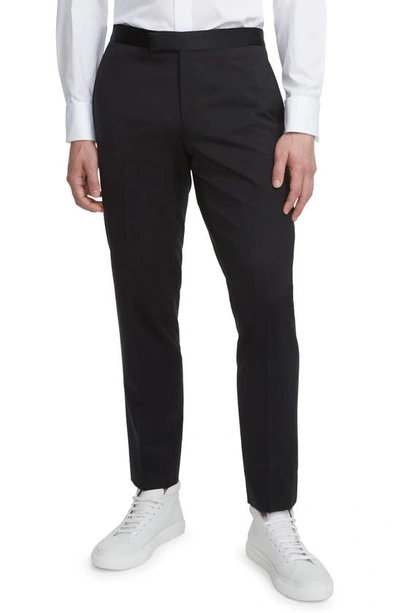 Jack Victor Phoenix Wool Tuxedo Trousers In Black