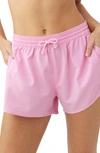 O'neill Boneyard Cover-up Shorts In Pink