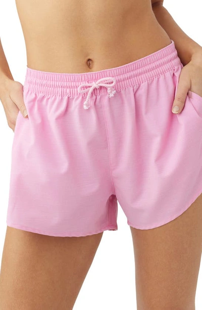 O'neill Boneyard Cover-up Shorts In Pink