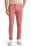 Rhone Commuter Slim Fit Pants In Nantucket Red