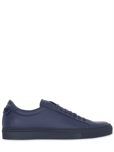 Givenchy Urban Street Leather Tennis Sneakers, Navy | ModeSens