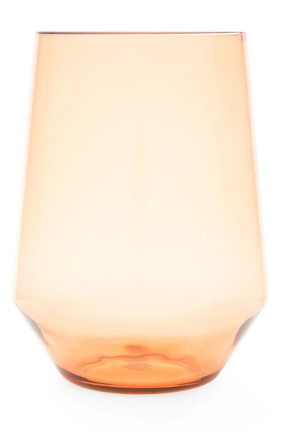 Fortessa Sole Shatter Resistant 6-piece Stemless Wine Glasses In Terra Cotta