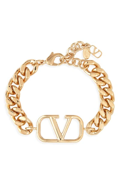 Valentino Garavani Vlogo Chain Bracelet In Oro_18